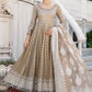 Unstitched Embroidered Cotton Satin Suit | CST-810