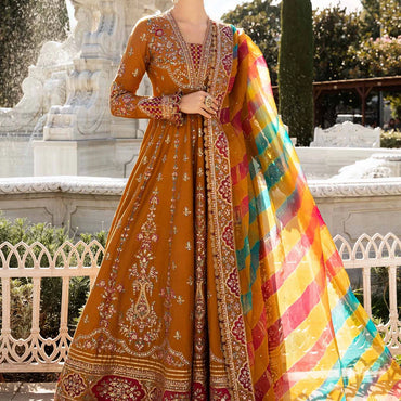 Unstitched Embroidered Cotton Satin Suit | CST-812