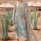 3 Piece Unstitched Embroidered Dobby Lawn Suit | D-2515-B