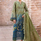 3 Piece Unstitched Embroidered Paper Cotton Suit | D-2501-A