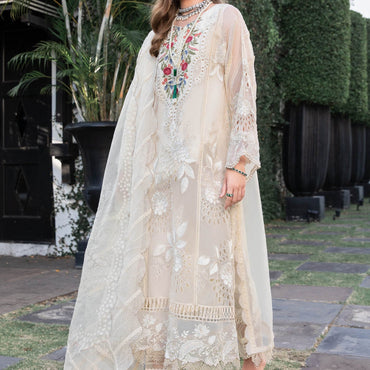 Maria B Eid lawn'23 EL-23-01-Cream