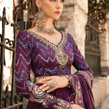 Unstitched Embroidered Cotton Satin Suit | CST-802