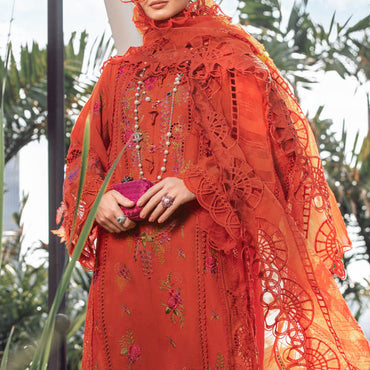 Maria B Eid lawn'23 EL-23-03-Brunt Orange