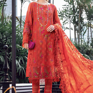 Maria B Eid lawn'23 EL-23-03-Brunt Orange