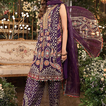 Maria.B Unstitched Embroidered Organza Suit | BD-2903