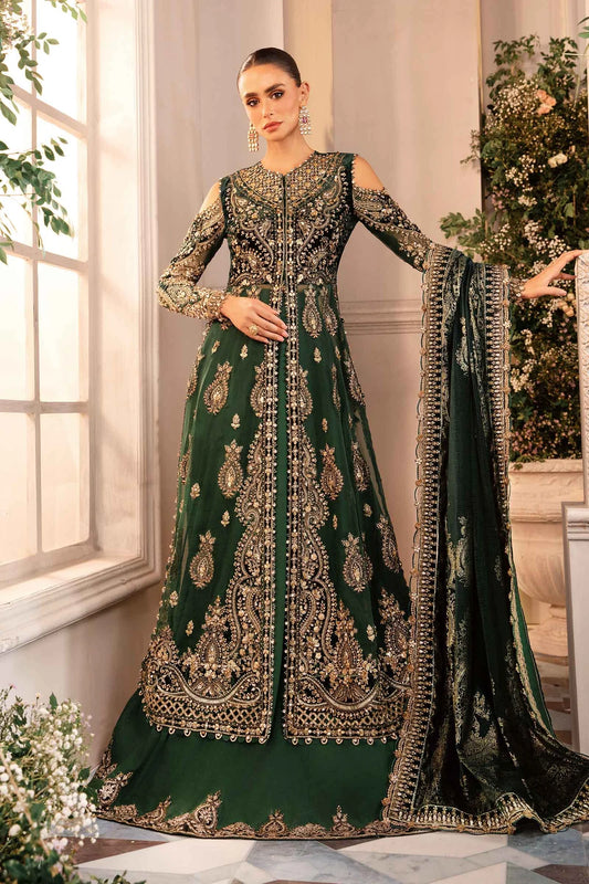 Maria.B Unstitched Embroidered Organza Suit | BD-2904