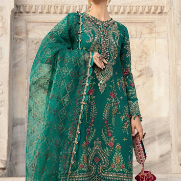 Unstitched Embroidered Cotton Satin Suit | CST-805