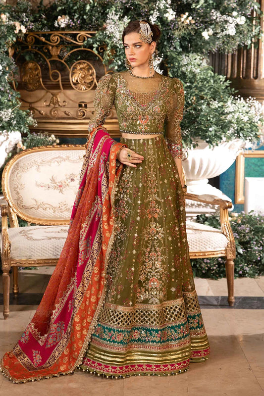 Maria.B Unstitched Embroidered Organza Suit | BD-2906