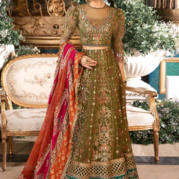 Maria.B Unstitched Embroidered Organza Suit | BD-2906