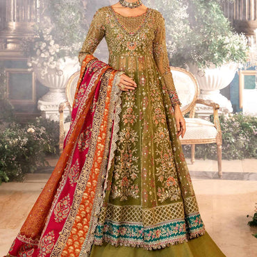 Maria.B Unstitched Embroidered Organza Suit | BD-2906