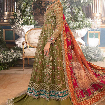 Maria.B Unstitched Embroidered Organza Suit | BD-2906