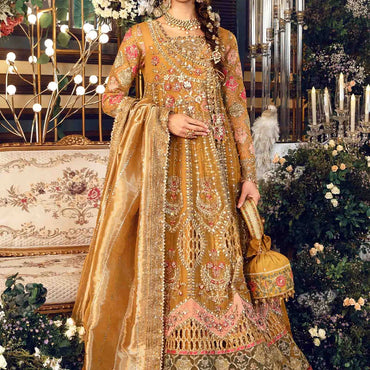 Maria.B Unstitched Embroidered Organza Suit | BD-2907