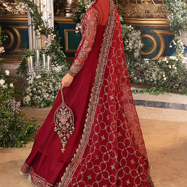 Maria.B Unstitched Embroidered Organza Suit | BD-2908