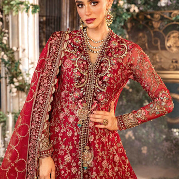 Maria.B Unstitched Embroidered Organza Suit | BD-2908