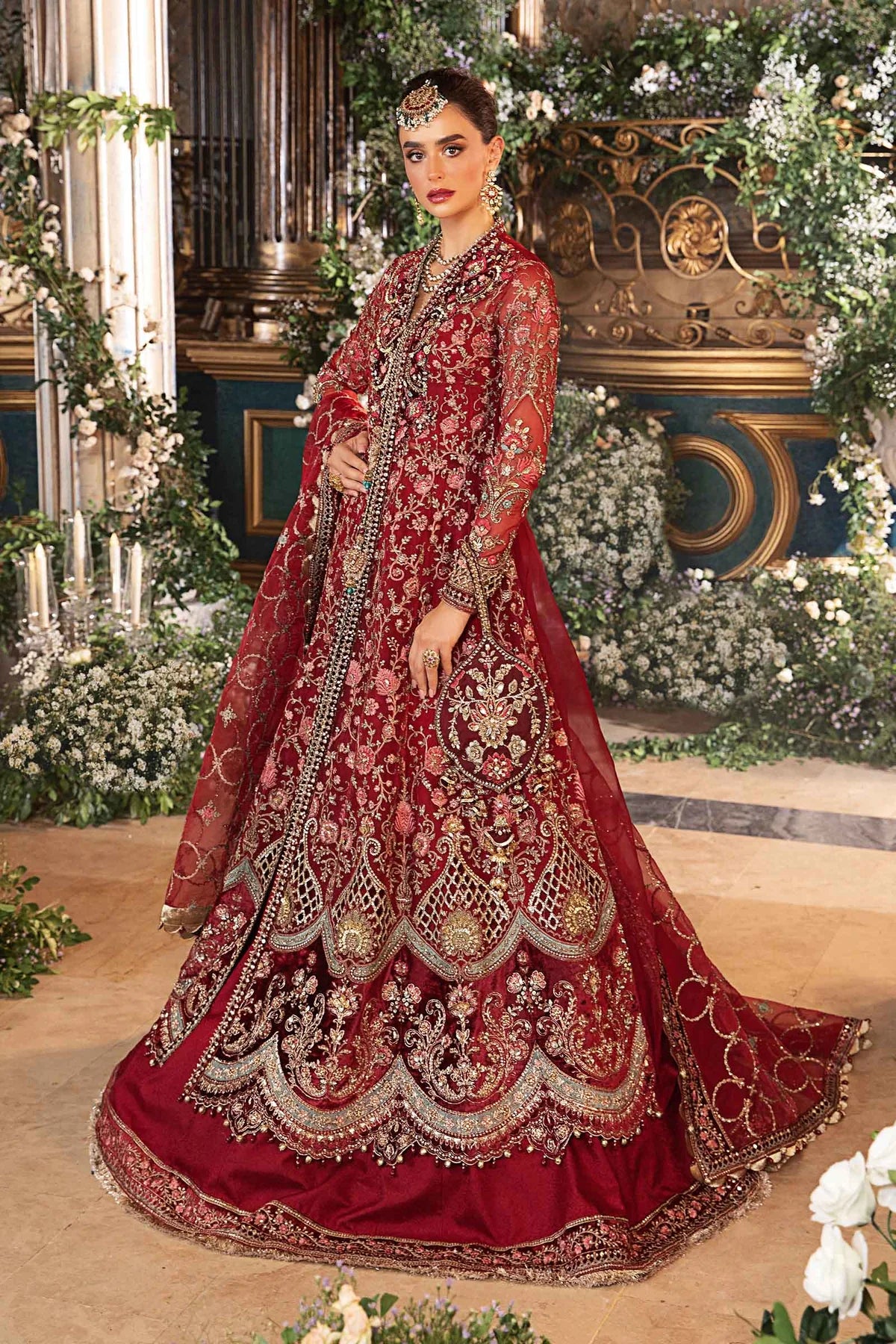 Maria.B Unstitched Embroidered Organza Suit | BD-2908