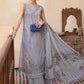 3 Piece Unstitched Embroidered Organza Suit | D-2509-B