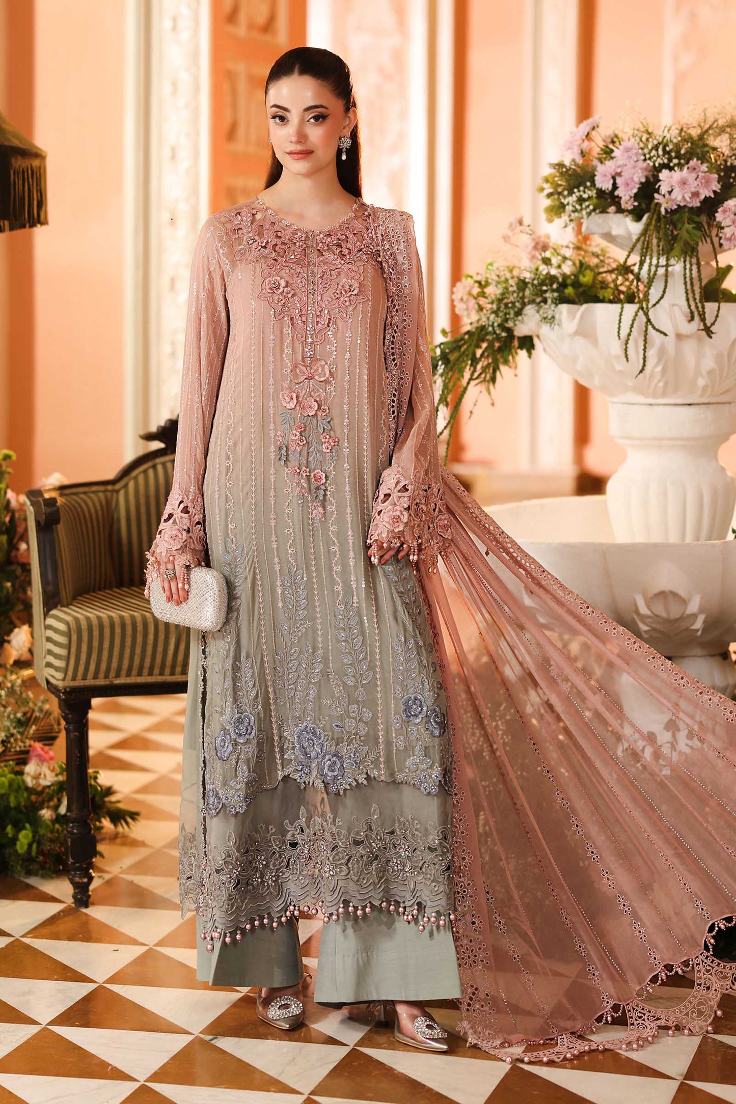 Maria.B Royale Tea Affair Chiffon'26 D-02