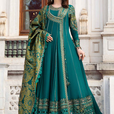 Unstitched Linen | Emerald Green DL-1107