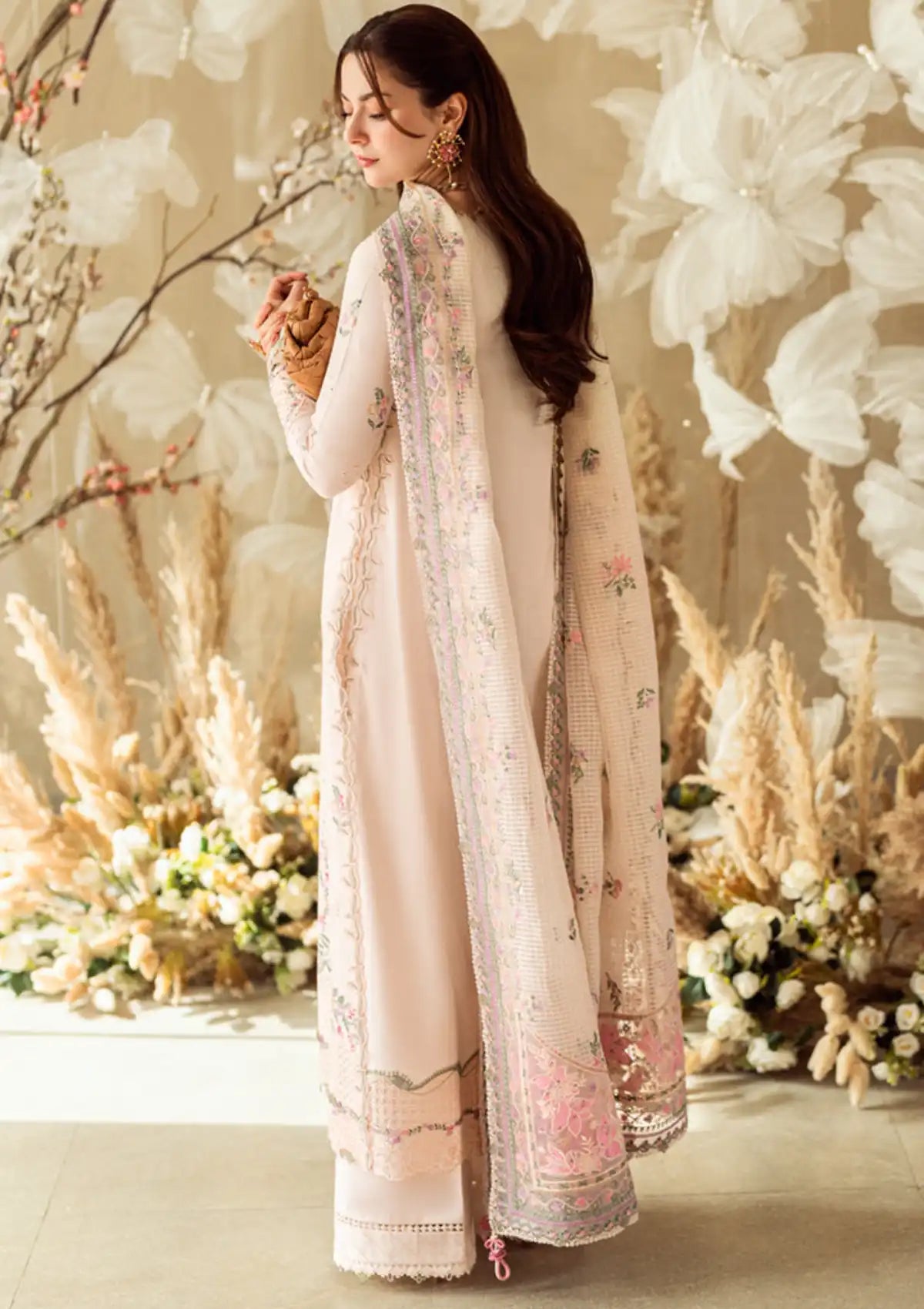 Qalamkar Sahil Luxury Lawn'25 FK-12 Lily