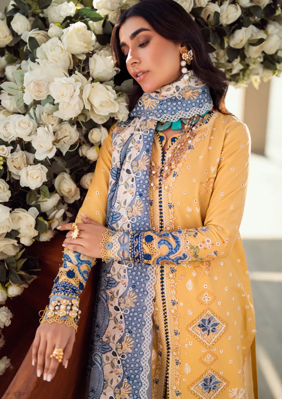 Qalamkar Sahil Luxury Lawn'25 FK-06 Natalie