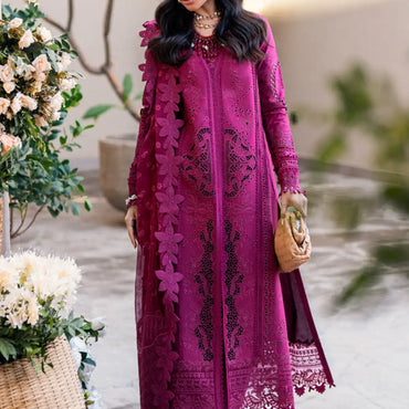 Qalamkar Sahil Luxury Lawn'25 FK-11 Violet