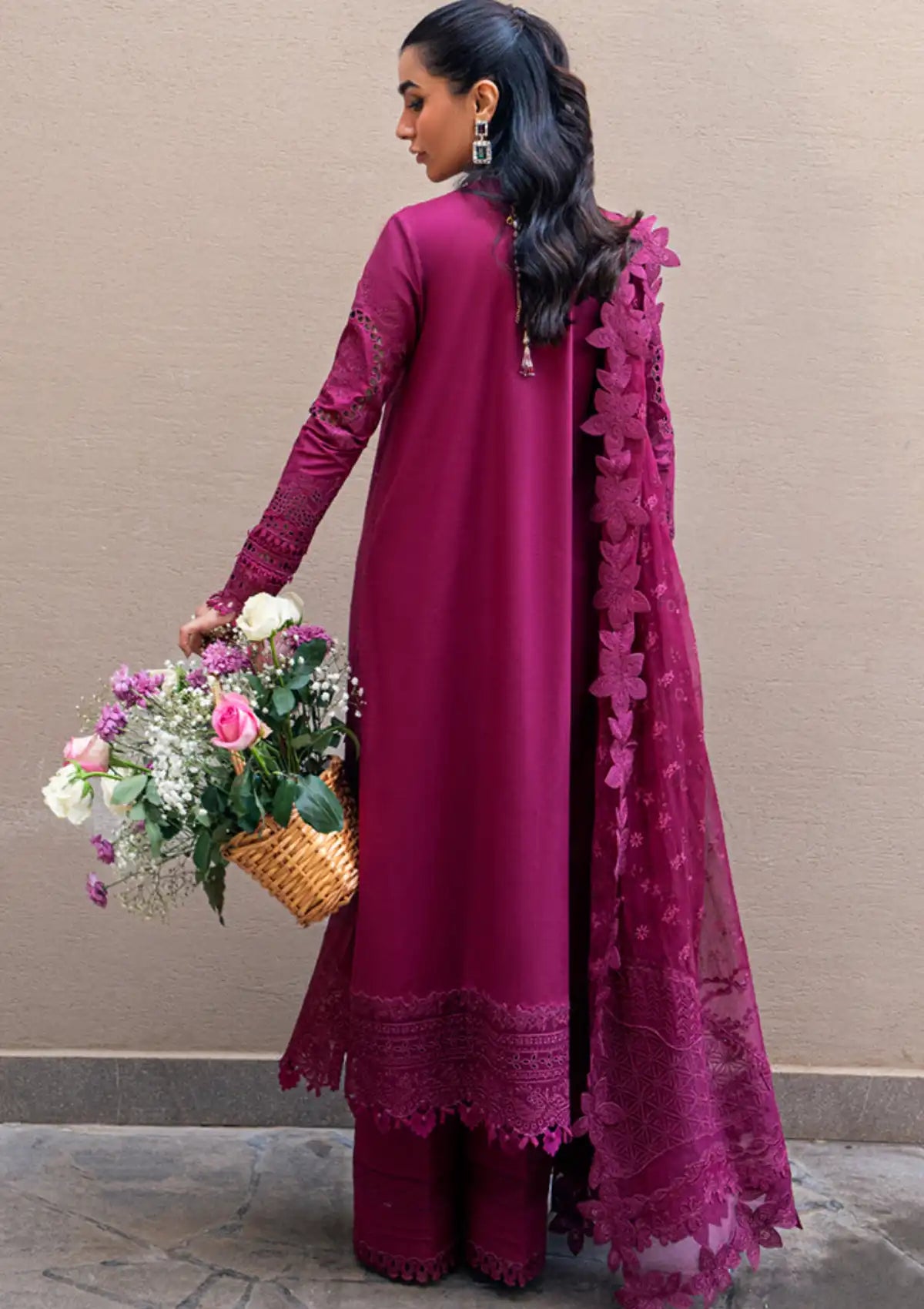 Qalamkar Sahil Luxury Lawn'25 FK-11 Violet