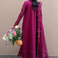Qalamkar Sahil Luxury Lawn'25 FK-11 Violet