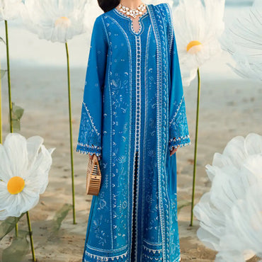 Qalamkar Sahil Luxury Lawn'25 FK-03 Victoria