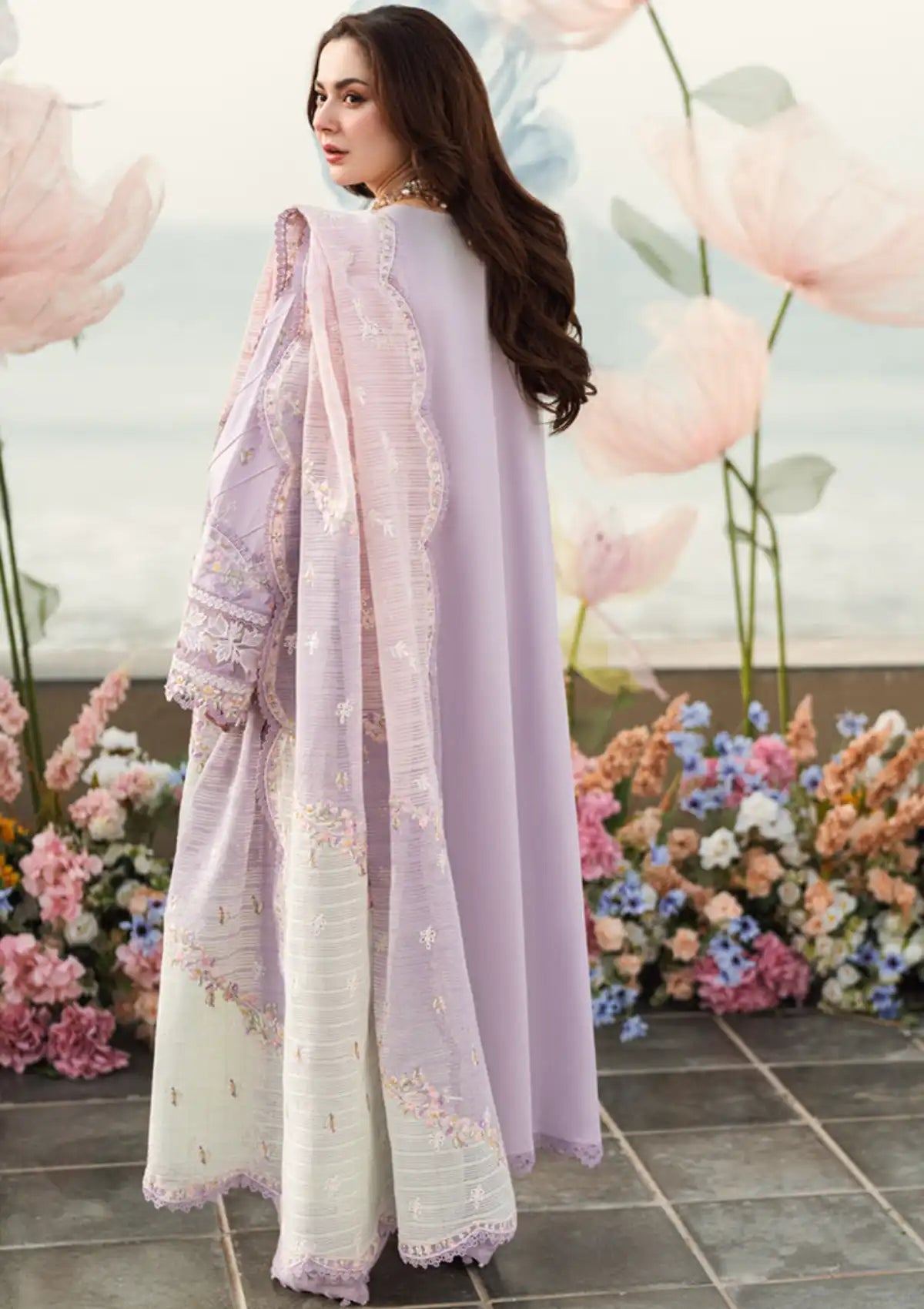 Qalamkar Sahil Luxury Lawn'25 FK-09 Evelyn