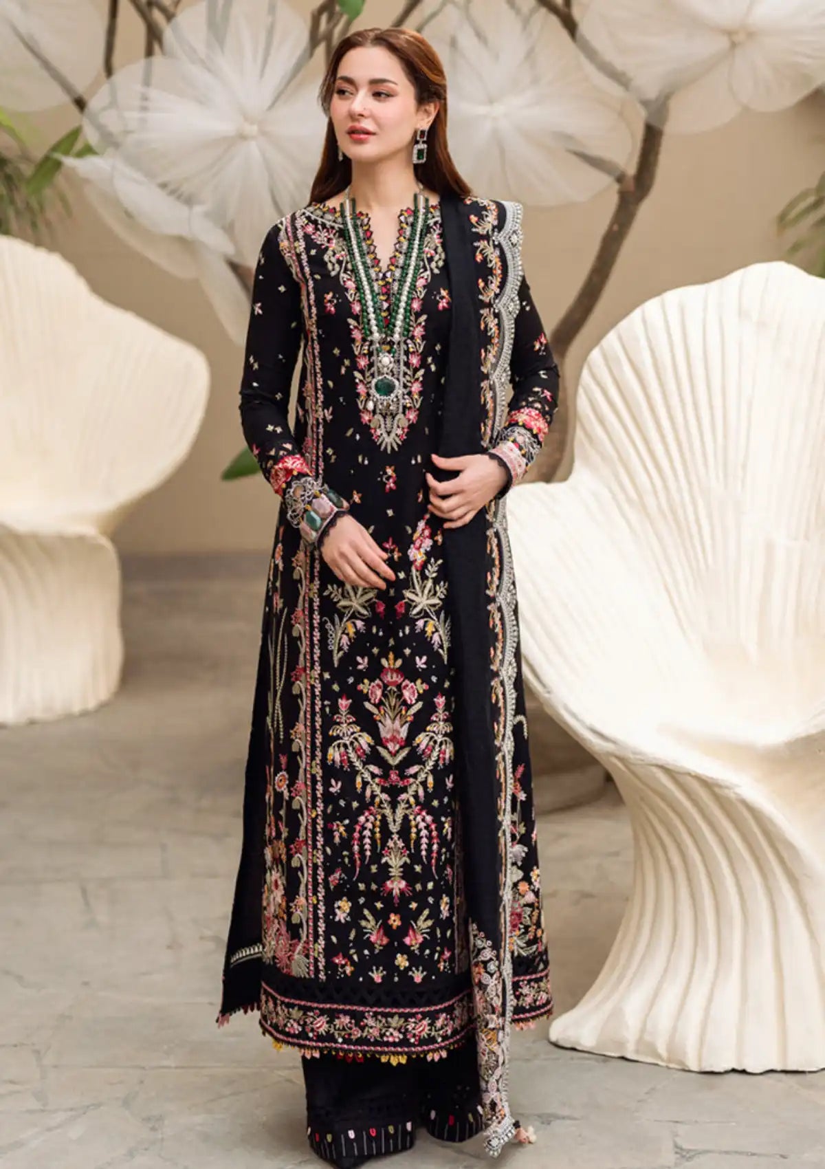 Qalamkar Sahil Luxury Lawn'25 FK-15 Hannah
