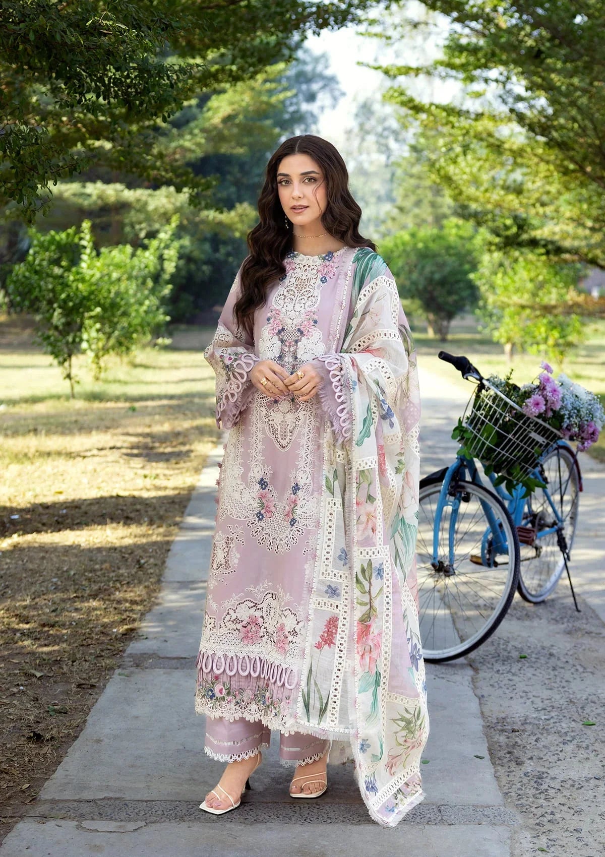 Elaf Luxury Lawn'26 ELY-1A MAISON PINK