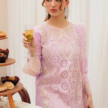 Mahnur Allenura Luxury Lawn'24 HARMONY - Mohsin Saeed Fabrics