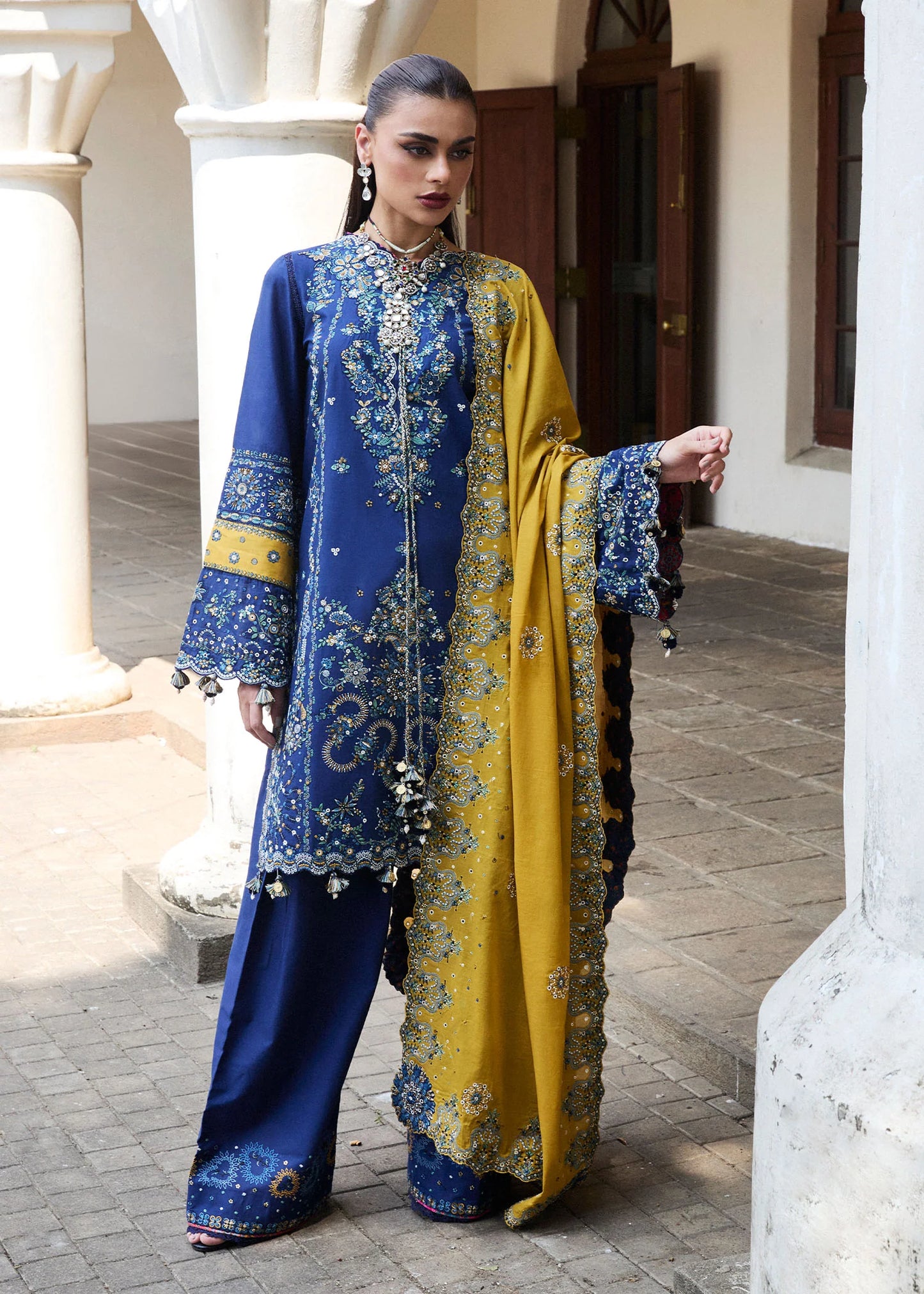 Hussain Rehar Luxury Lawn'25 Riviera