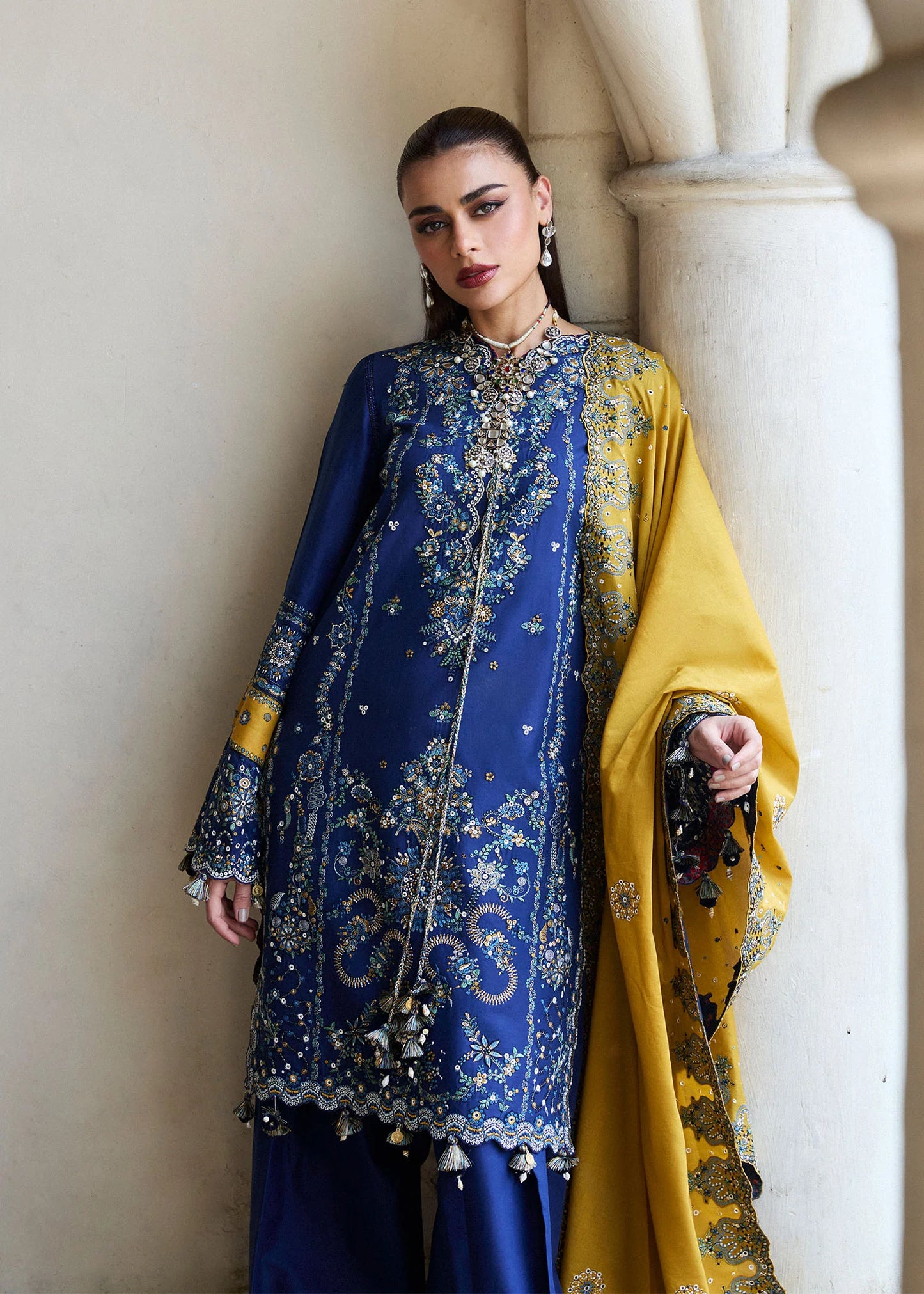 Hussain Rehar Luxury Lawn'25 Riviera