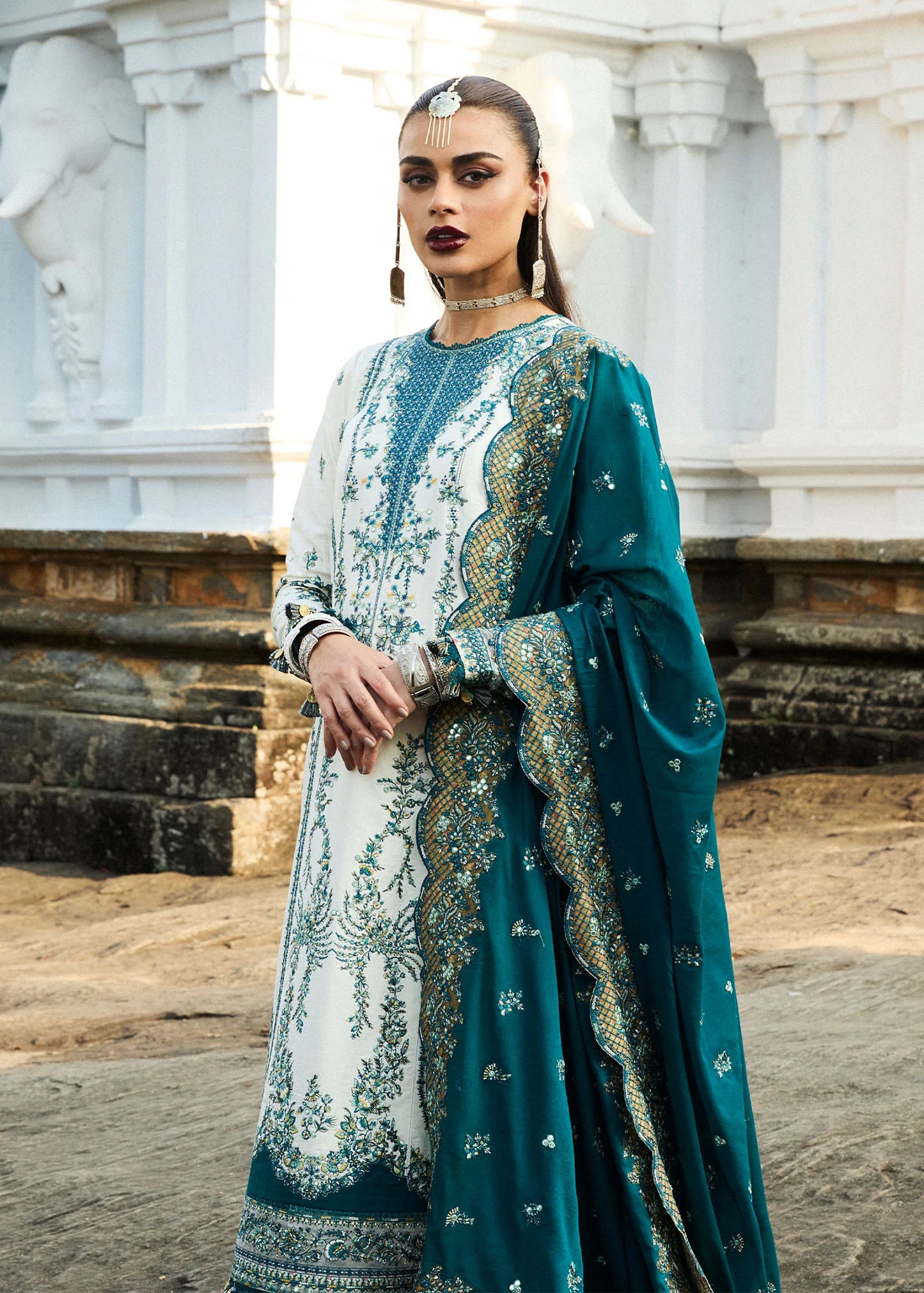 Hussain Rehar Luxury Lawn'25 Veil