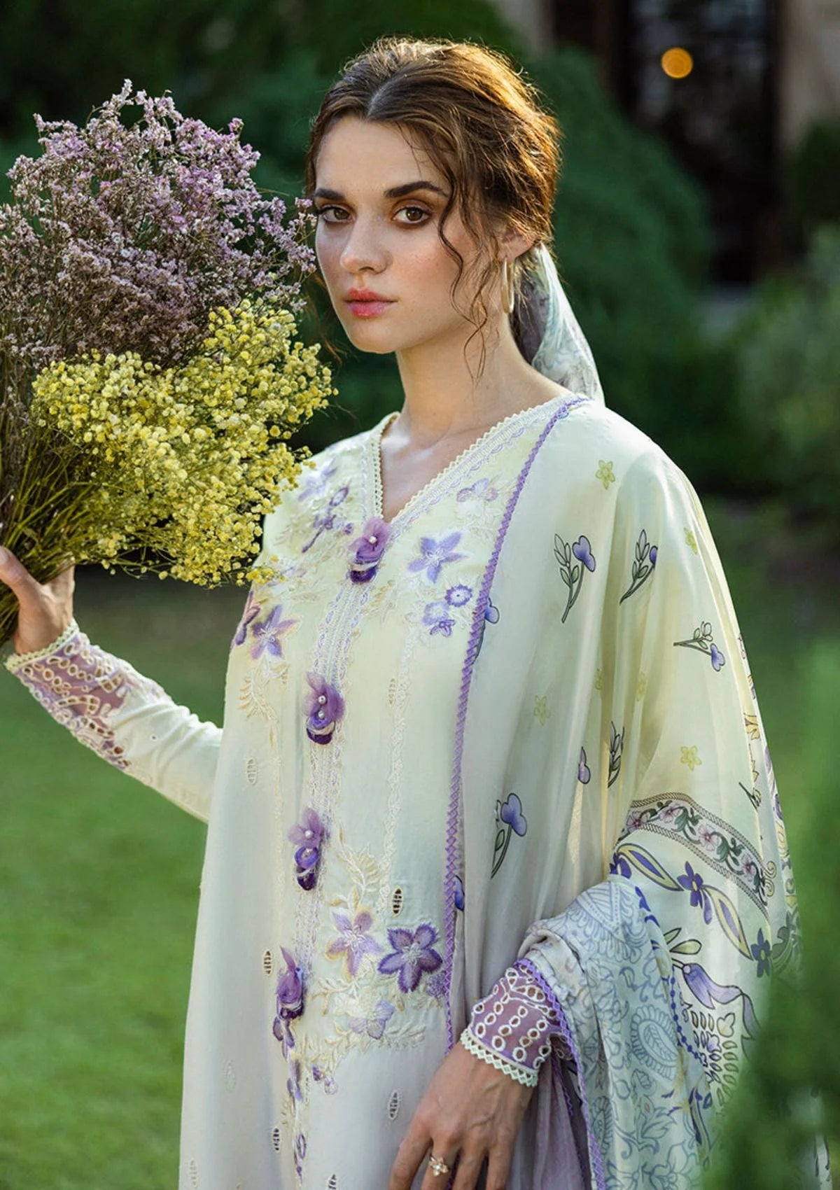 Mushq Solace Ombre Chikankari'25 D-07 Gioia