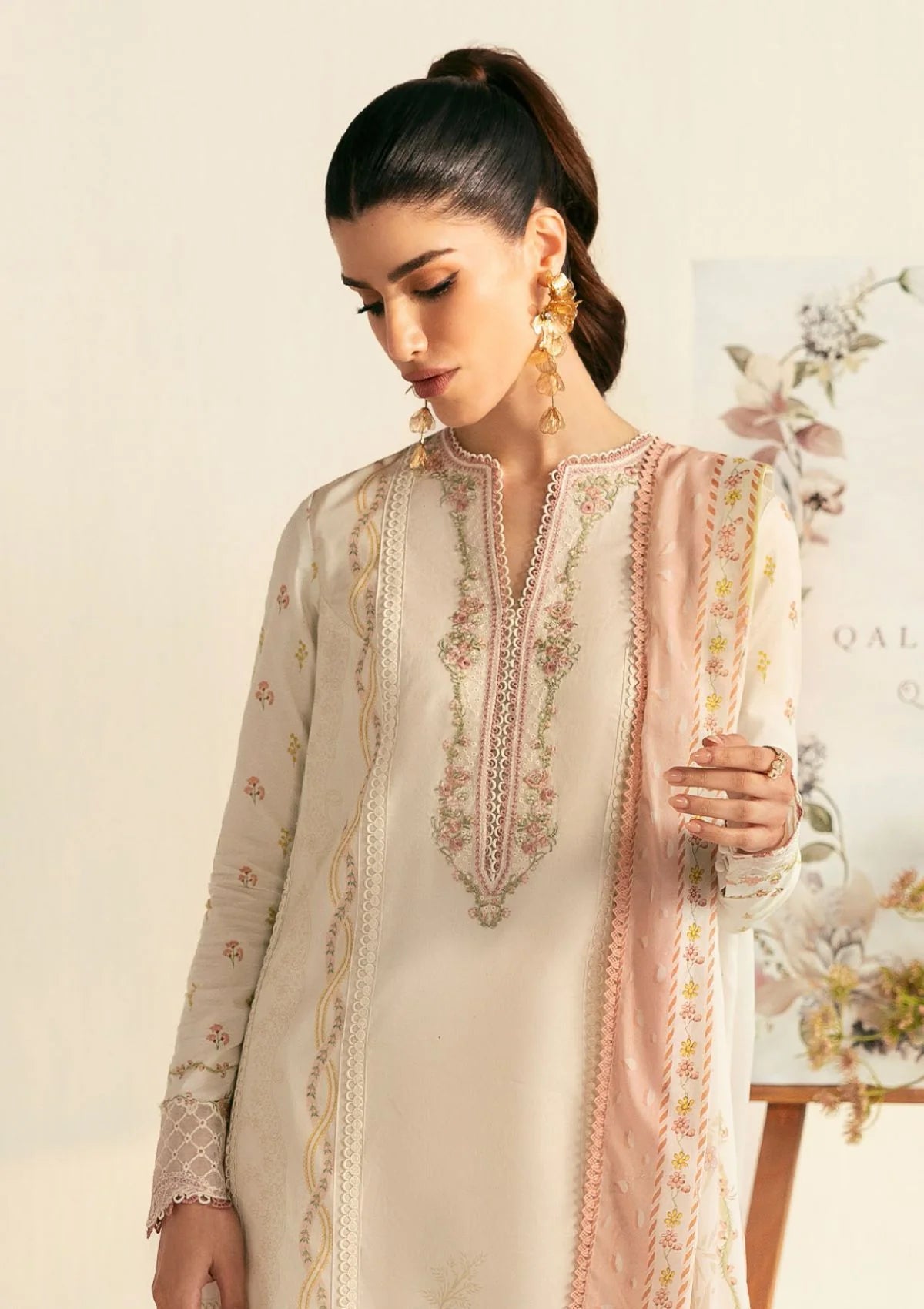 Qalamkar Qprints Lawn'25 PQ-01 A (Nena)