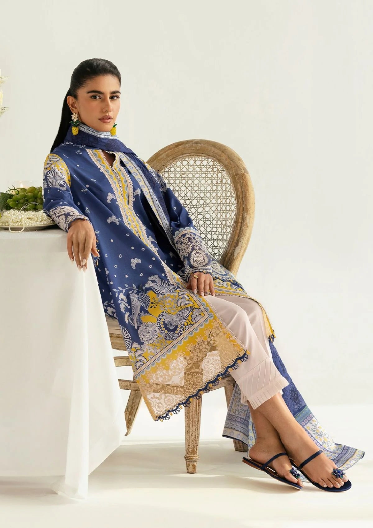 Qalamkar Qprints Lawn'25 PQ-02 A (Hina)