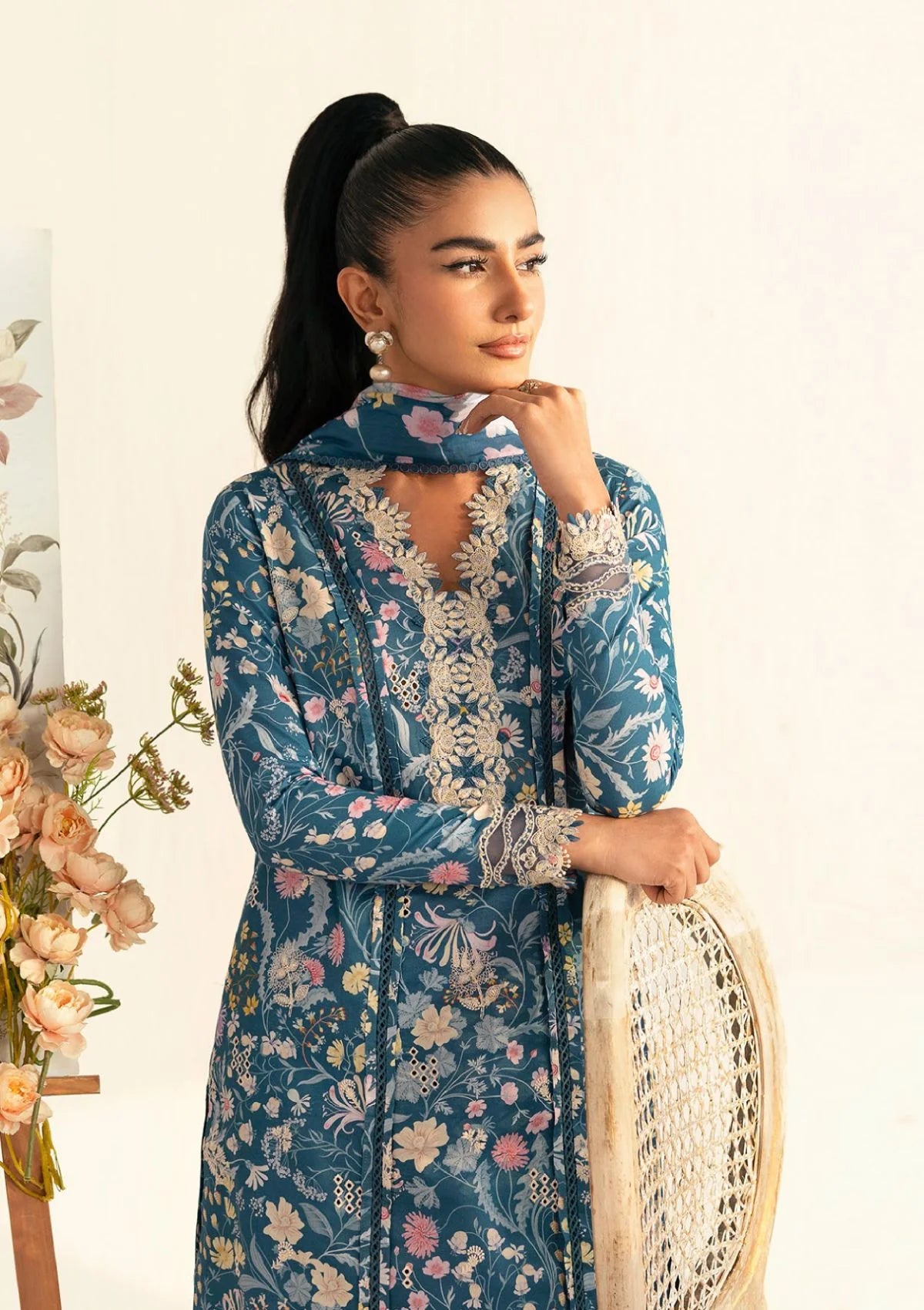 Qalamkar Qprints Lawn'25 PQ-04 B(Rhea)