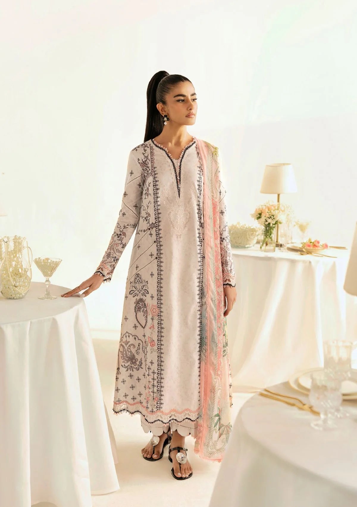 Qalamkar Qprints Lawn'25 PQ-09 A(Lyra)