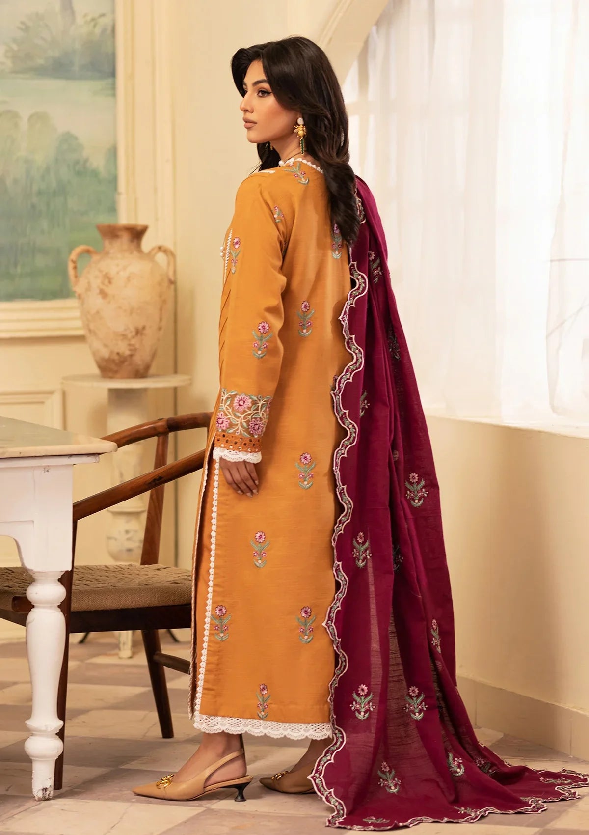 Roheenaz Meraki Winter'24 RNZ-08B SAFFRON