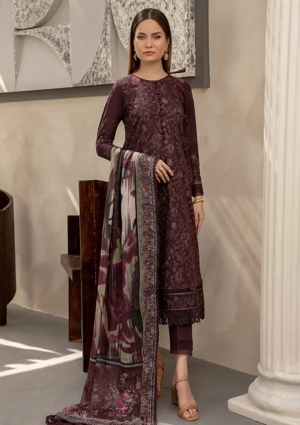 Zarif Festive Lawn'24 ZFL-05-MIRAAL - Mohsin Saeed Fabrics