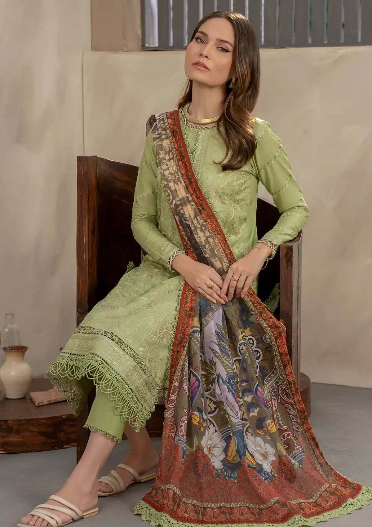 Zarif Festive Lawn'24 ZFL-04-SENIHA - Mohsin Saeed Fabrics