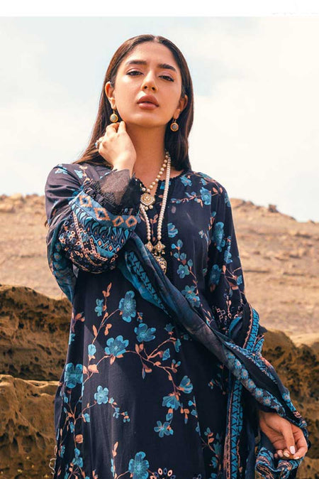 NSG 108 GARDENIA EMBROIDERED PRINTED LAWN COLLECTION VOL 3