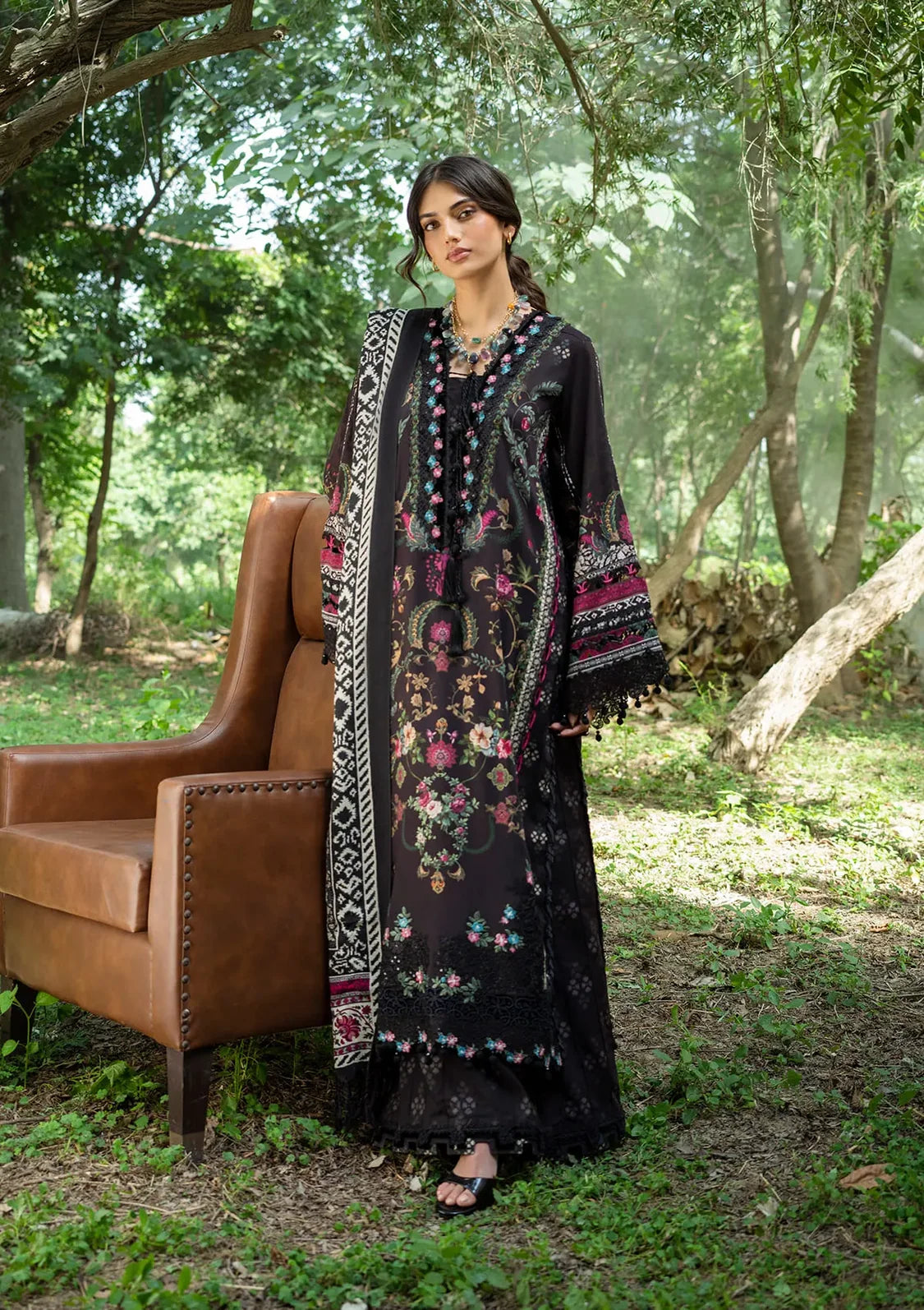 Elaf Wilderness Pashmina Shawl Edit'26 EWR-3B TWILIA