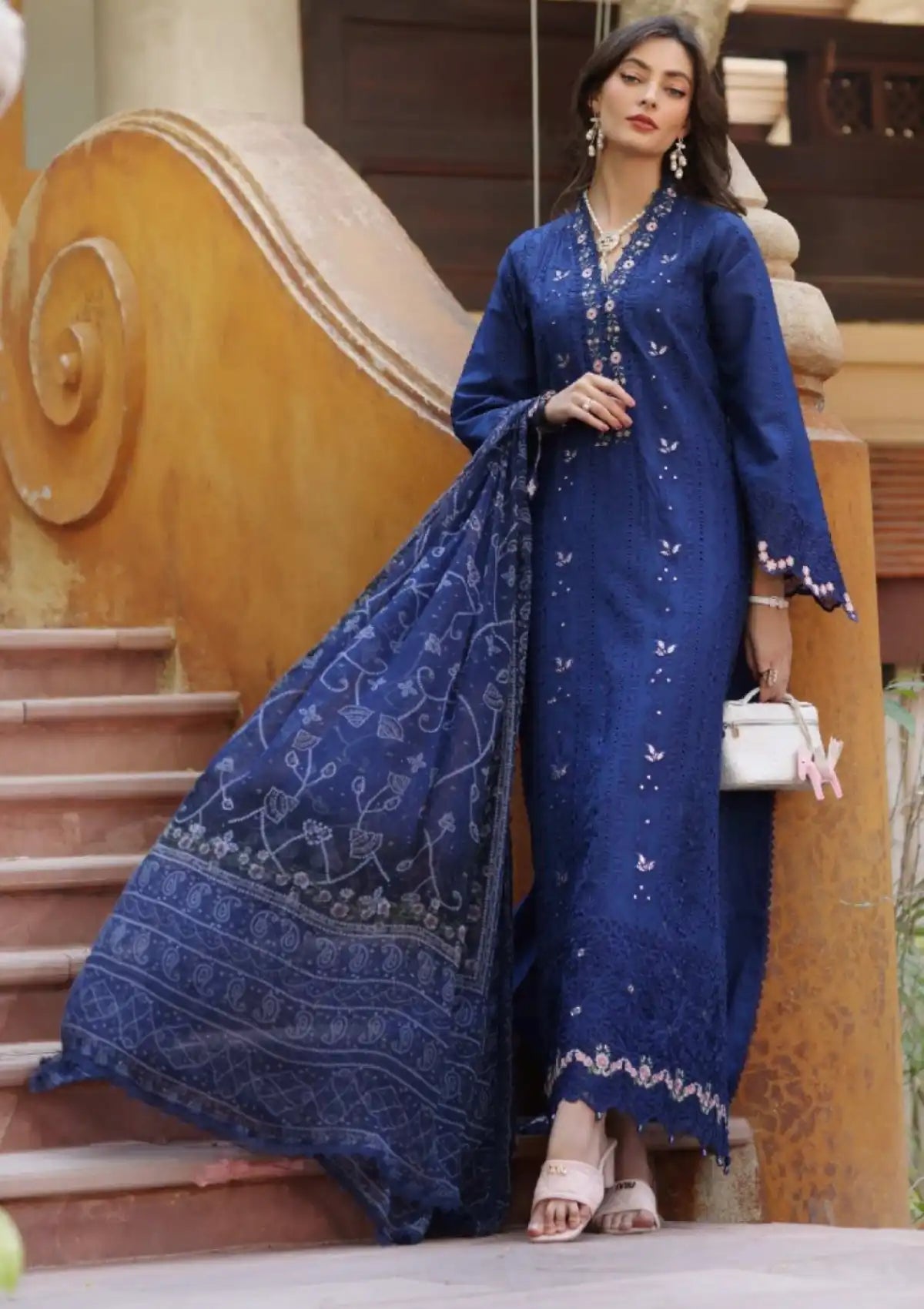 Noor By Saadia Asad Eid Luxury Lawn'25 D-5B