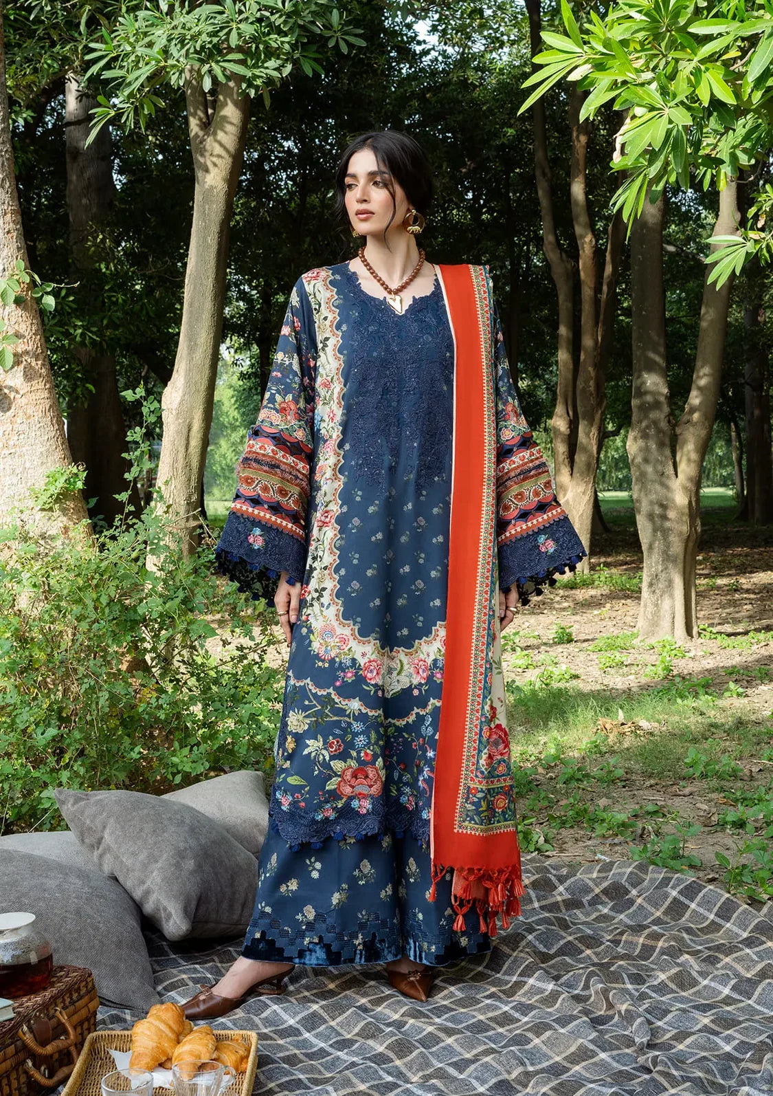 Elaf Wilderness Pashmina Shawl Edit'26 EWR-6B ASTRA