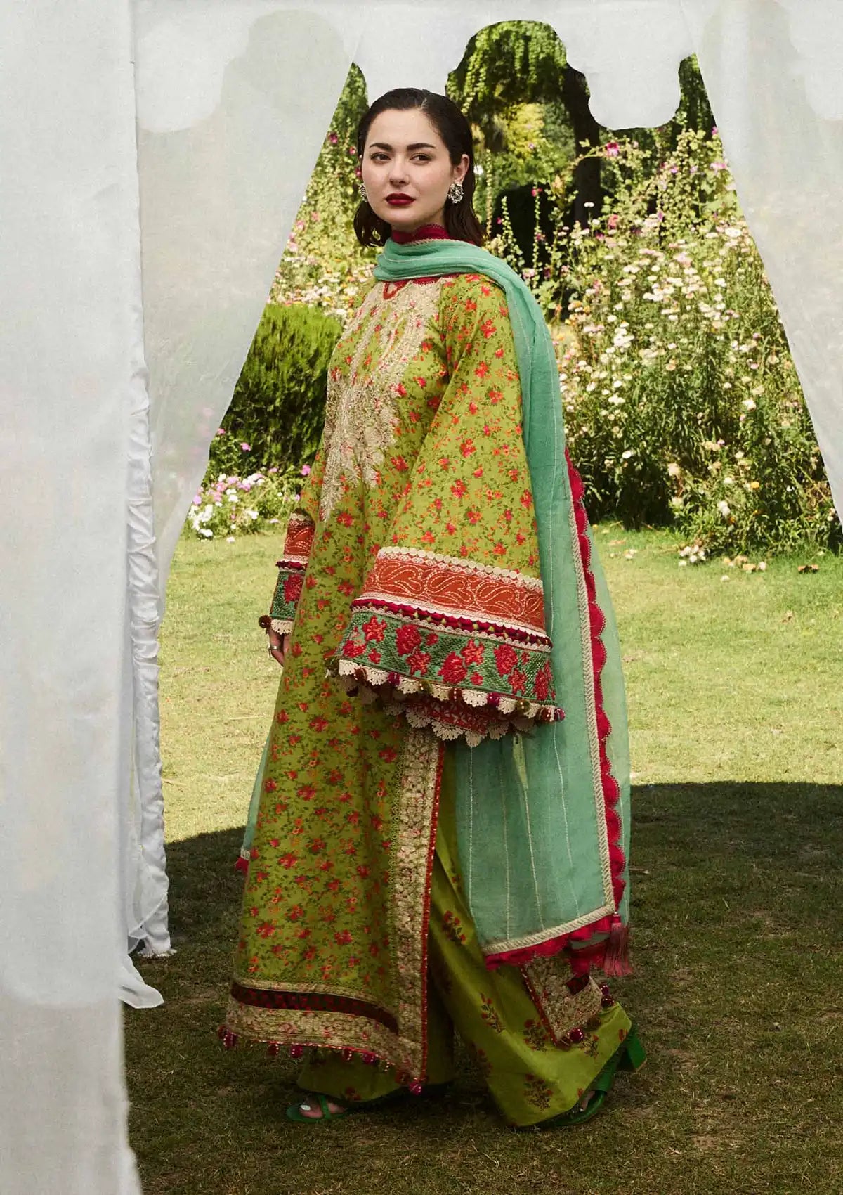 Hussain Rehar SS Lawn'24 D-07 SHEIN