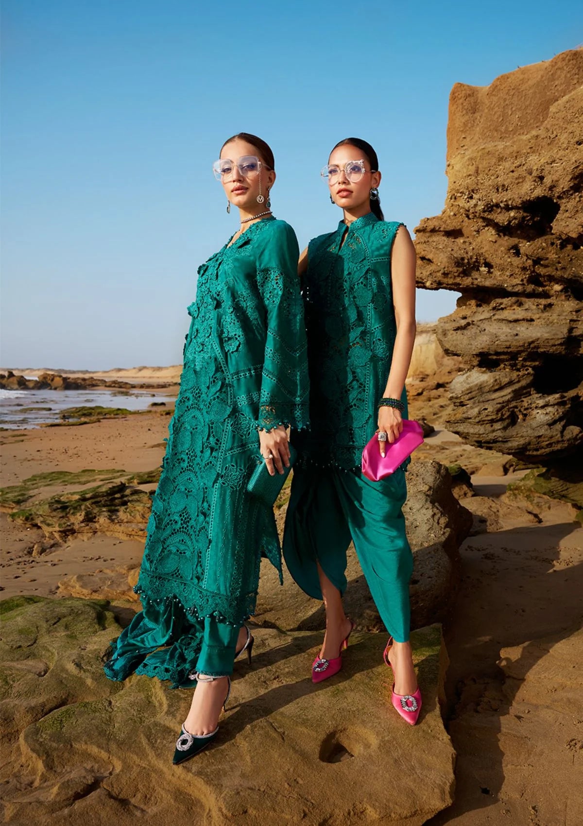 Maria B Luxury Lawn'25 Eid 2 D-05