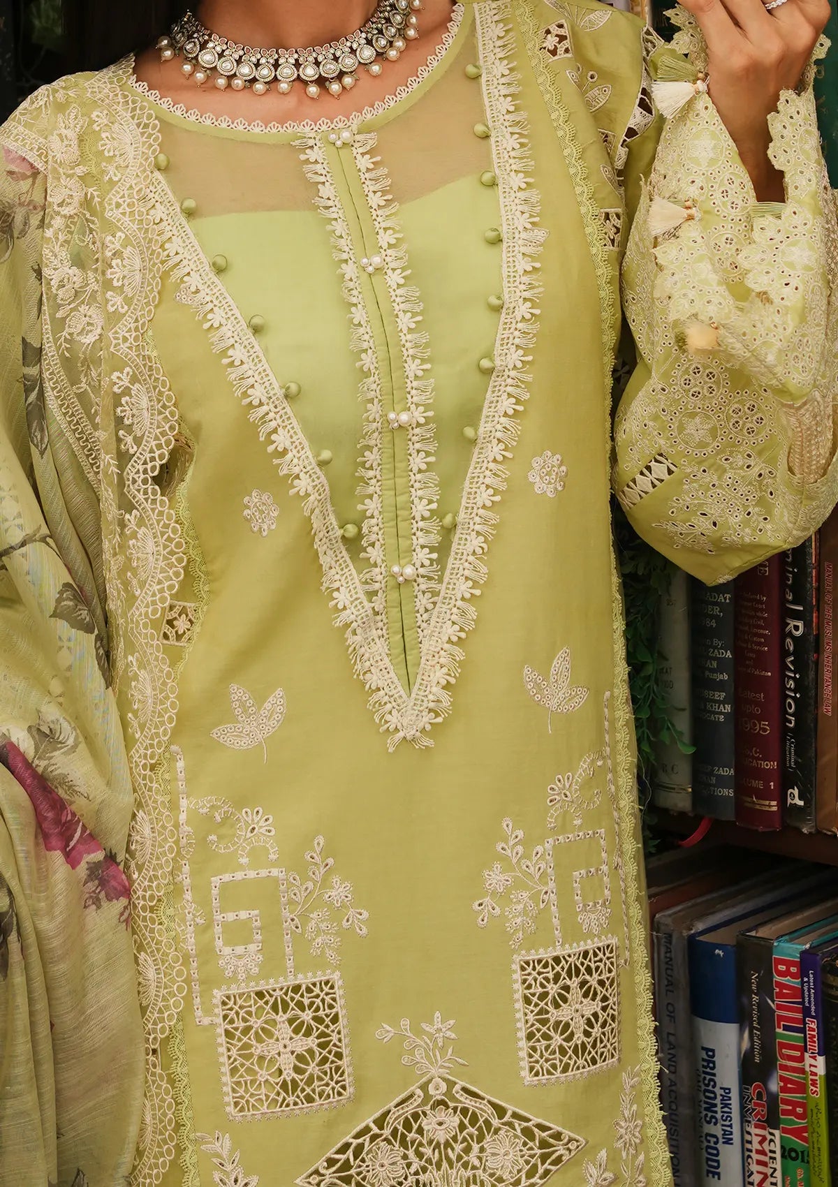 Kahf Luxury Lawn'24 KLE-05A Ambrosia - Mohsin Saeed Fabrics